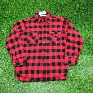 Vintage 80s Woolrich Wool Plaid Jacket Womens M/L 19x26 USA